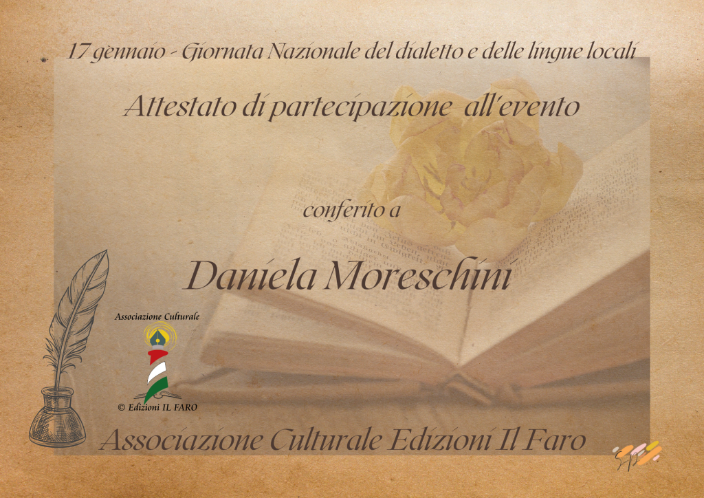 giornata nazionale del dialetto associazione culturale edizioni il faro roma, eventi online